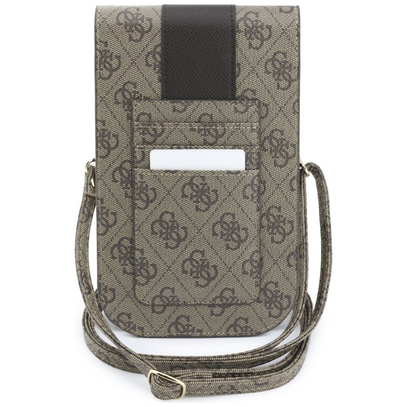 Mini geanta Guess dama pentru telefon, maro, GUWB6PG4S4RW
