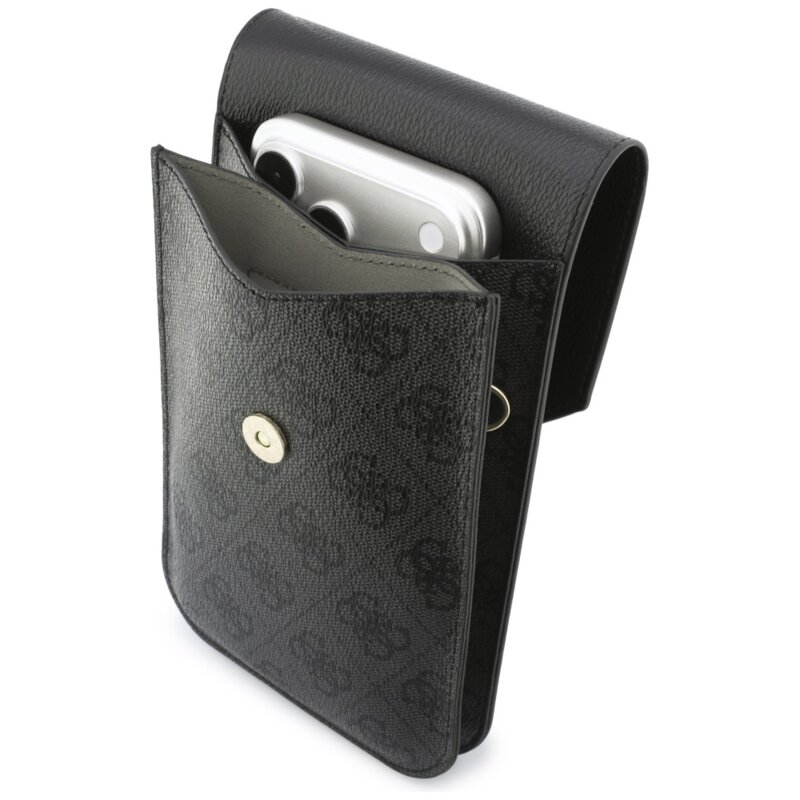 Geanta Guess dama pentru telefon, negru, GUWBPG4L4CNK