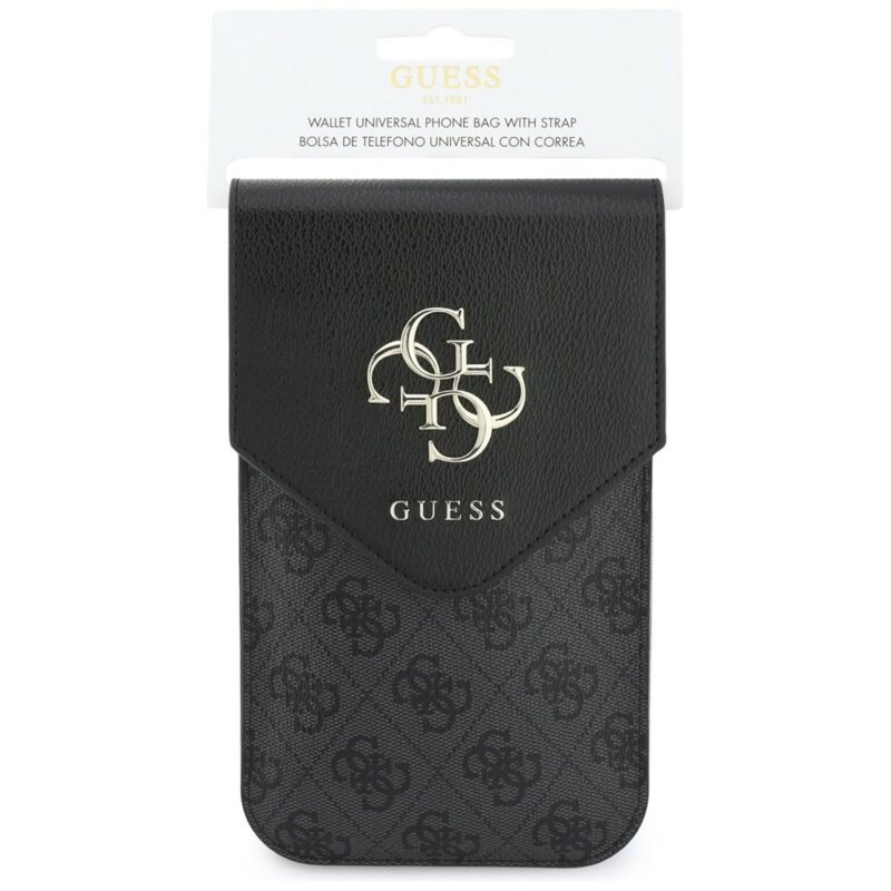 Geanta Guess dama pentru telefon, negru, GUWBPG4L4CNK