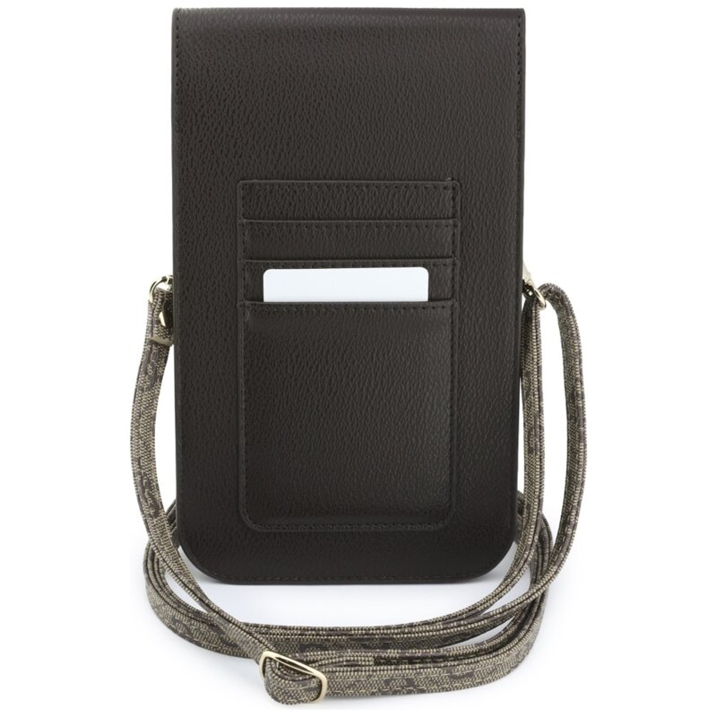 Geanta Guess dama pentru telefon, maro, GUWBPG4L4CNW
