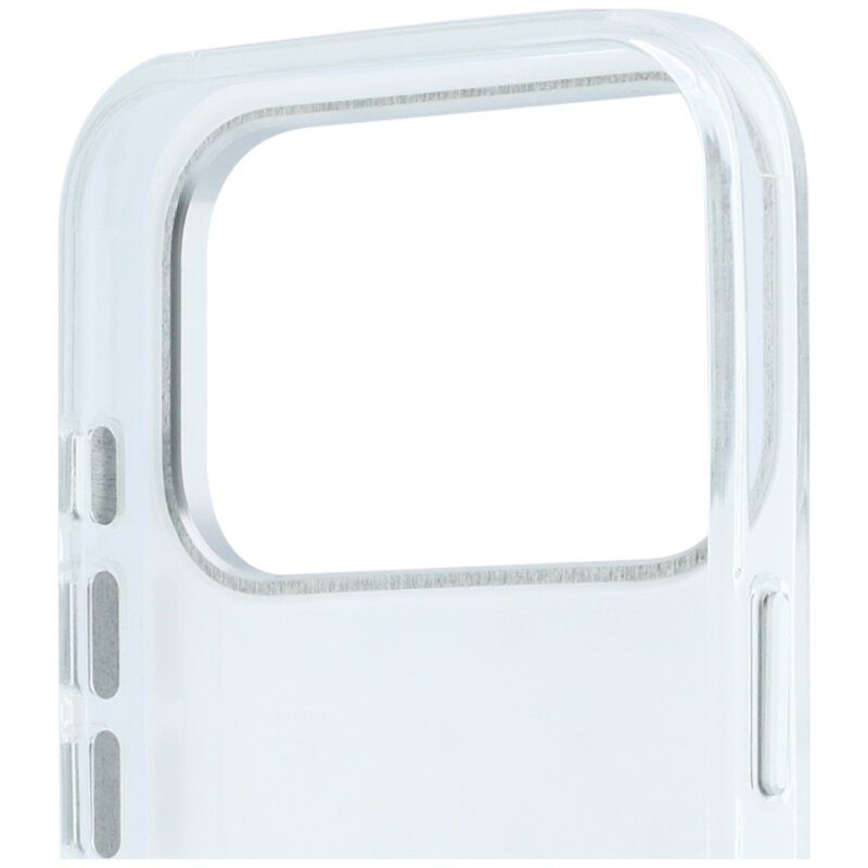 Husa iPhone 17 Pro Karl Lagerfeld IML Rhinestones and Electroplated Logo, alb