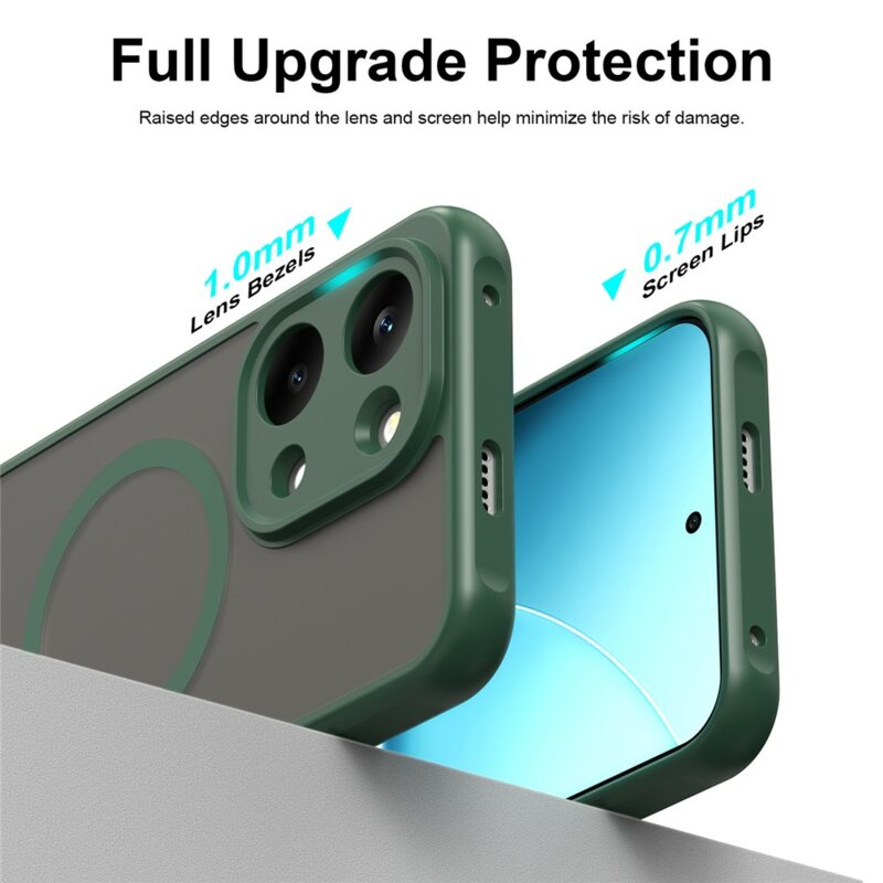 Husa Xiaomi Redmi 17 5G Techsuit HaloFrost II MagSafe, verde