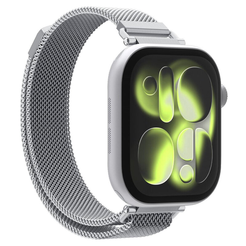 Curea pentru Apple Watch 6 40mm, Spigen WBM4 Series, argintiu