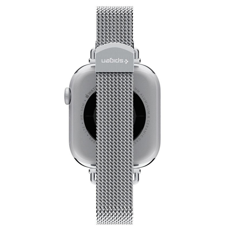Curea pentru Apple Watch 6 40mm, Spigen WBM4 Series, argintiu