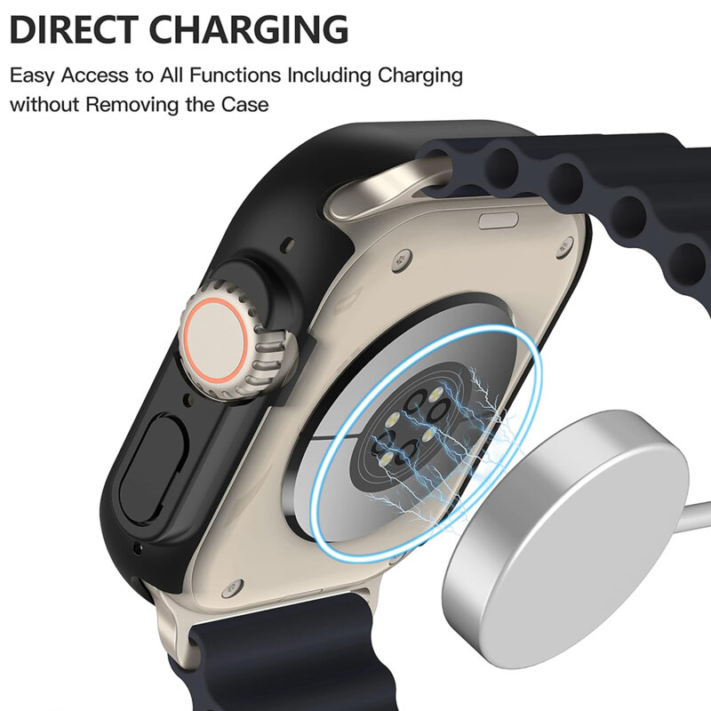 [Pachet 360°] Husa + folie Apple Watch Ultra 4 Techsuit Defense360 Pro, negru