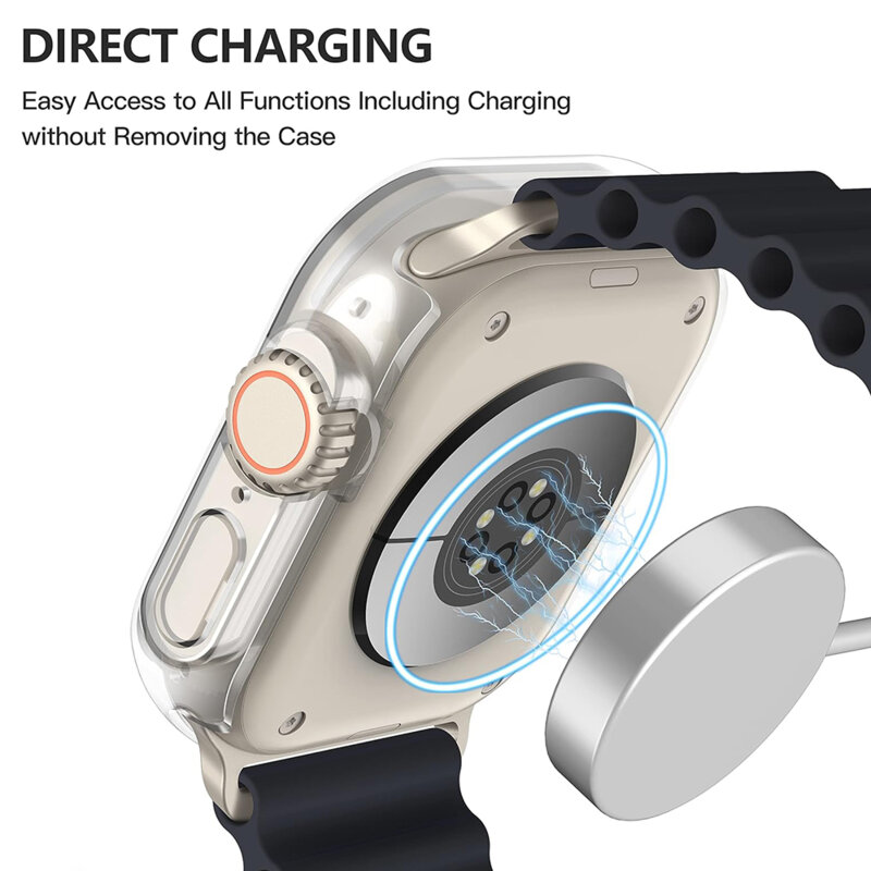 [Pachet 360°] Husa + folie Apple Watch Ultra 4 Techsuit Defense, transparenta