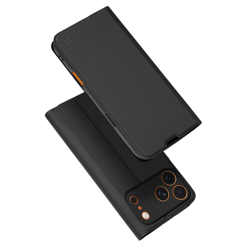 Husa iPhone 17 Pro Max Techsuit Magskin Book, negru