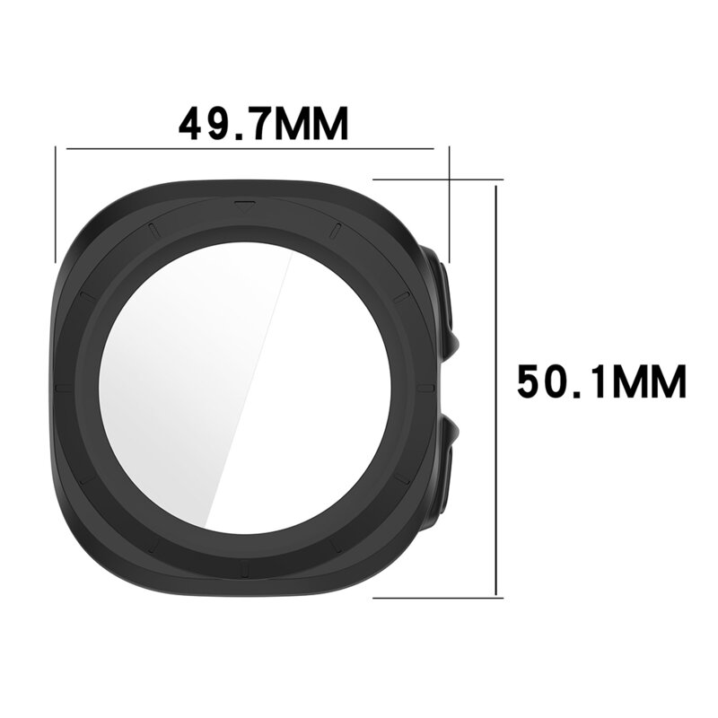 [Pachet 360°] Husa + folie Samsung Galaxy Watch Ultra 2 Techsuit Defense, negru