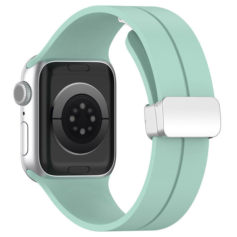 Curea Apple Watch 12 46mm Techsuit, verde, W011