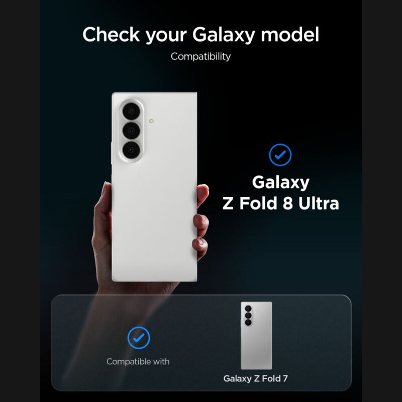 Folie Samsung Galaxy Z Fold8 Ultra Spigen Glas.tR EZ Fit Pro HD, privacy