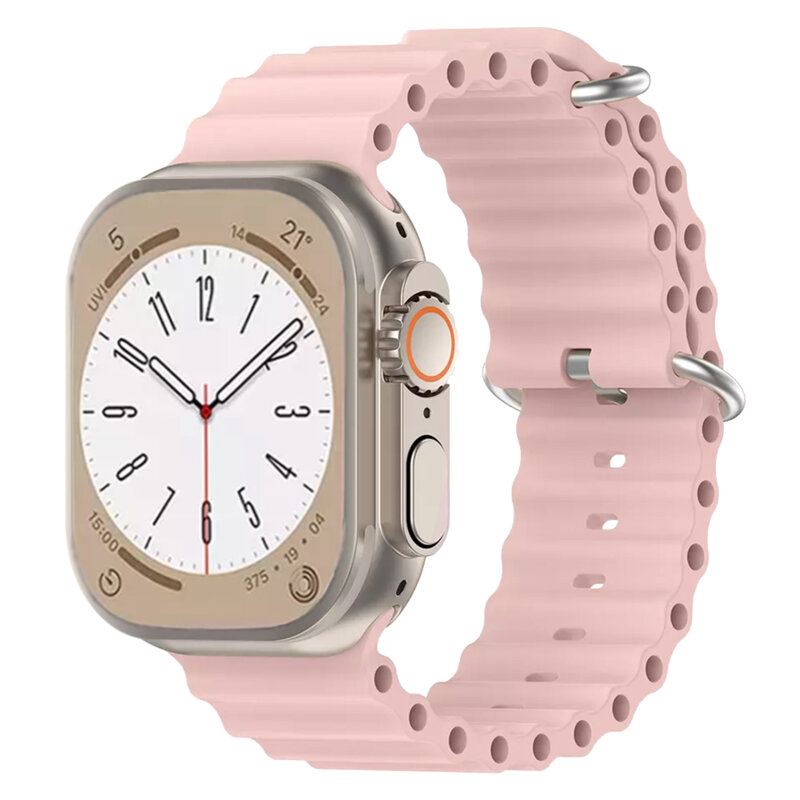Curea Apple Watch 12 46mm Techsuit, roz, W038