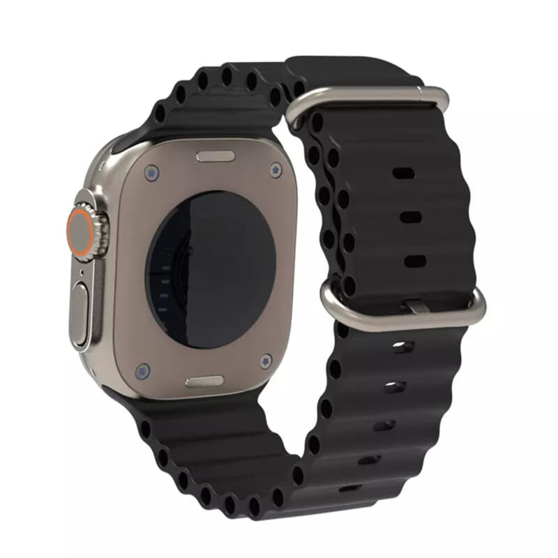 Curea Apple Watch 12 46mm Techsuit, negru, W038