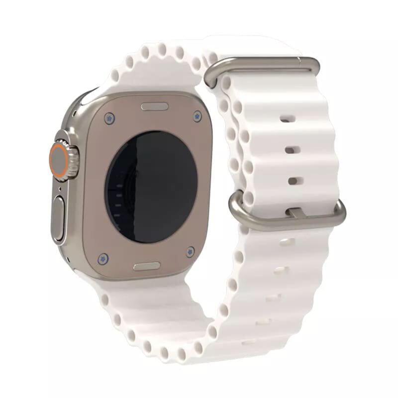 Curea Apple Watch 12 46mm Techsuit, alb, W038
