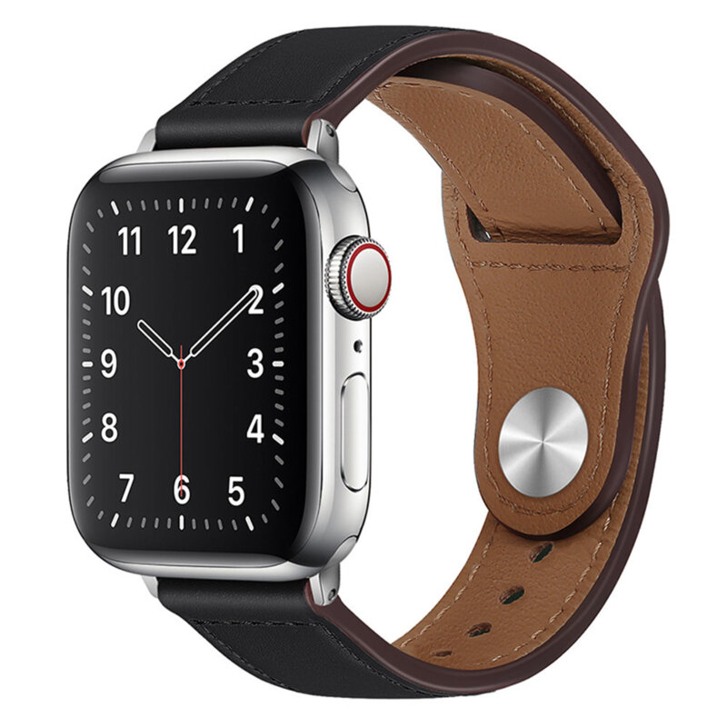 Curea Apple Watch 12 46mm Techsuit, negru, W033