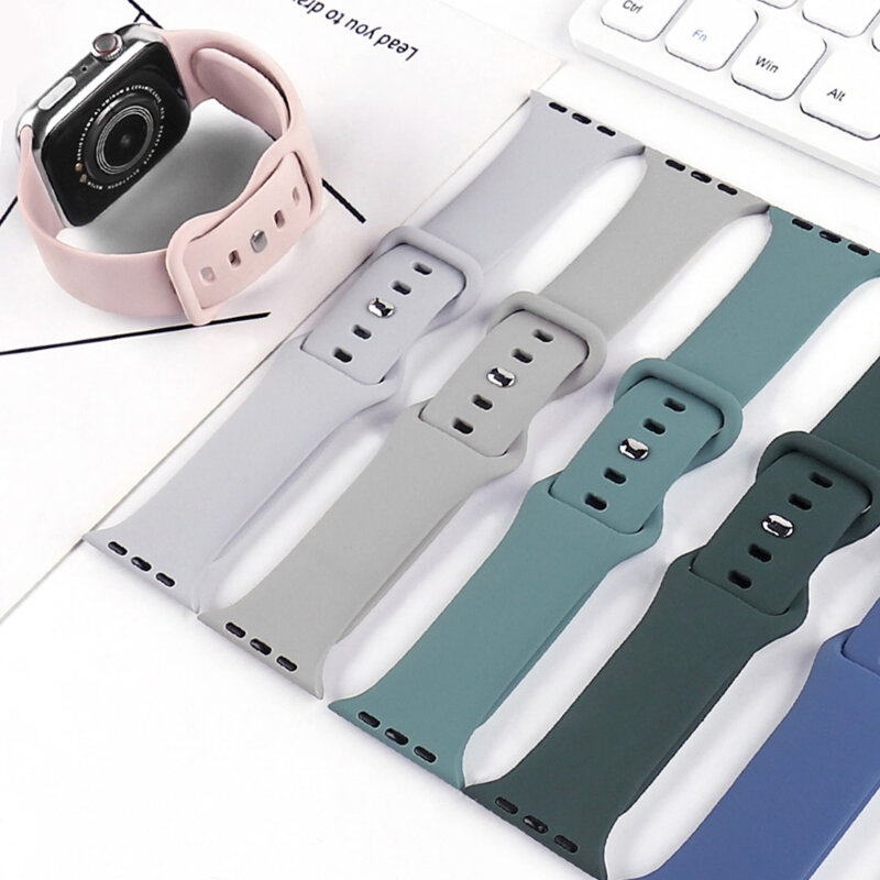 Curea Apple Watch 12 46mm Techsuit, gri, W031