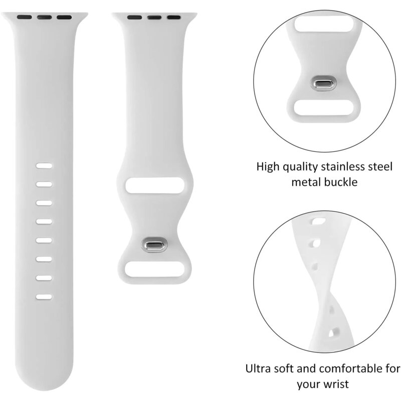 Curea Apple Watch 12 46mm Techsuit, gri, W031