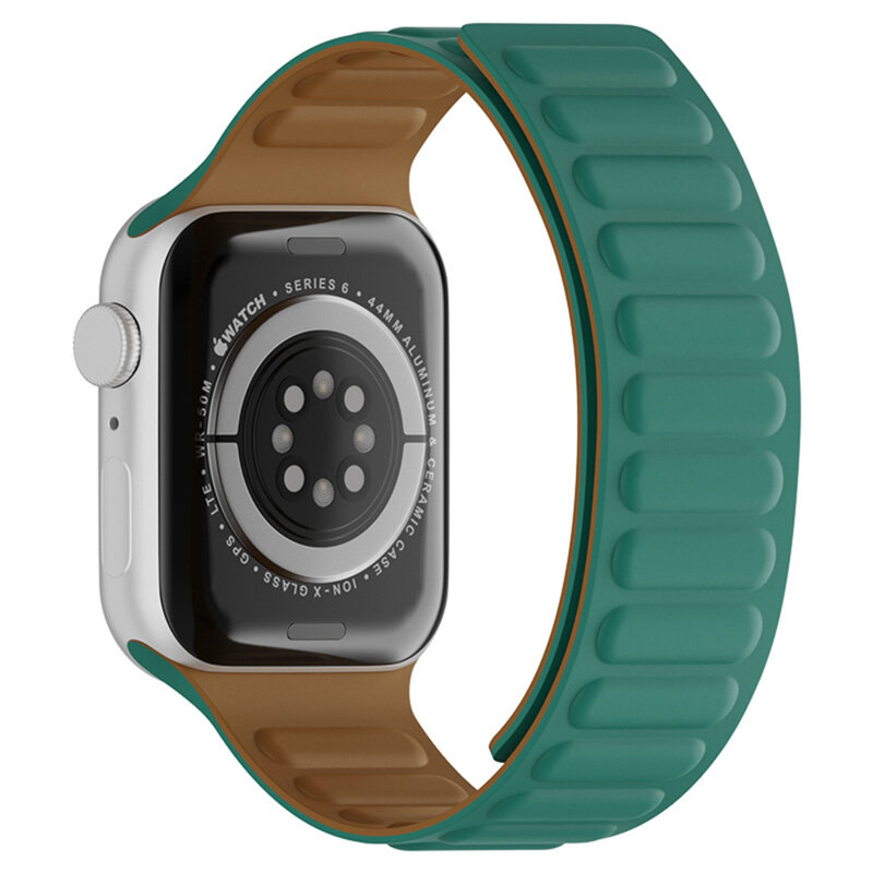Curea Apple Watch 12 46mm Techsuit, turcoaz, W035