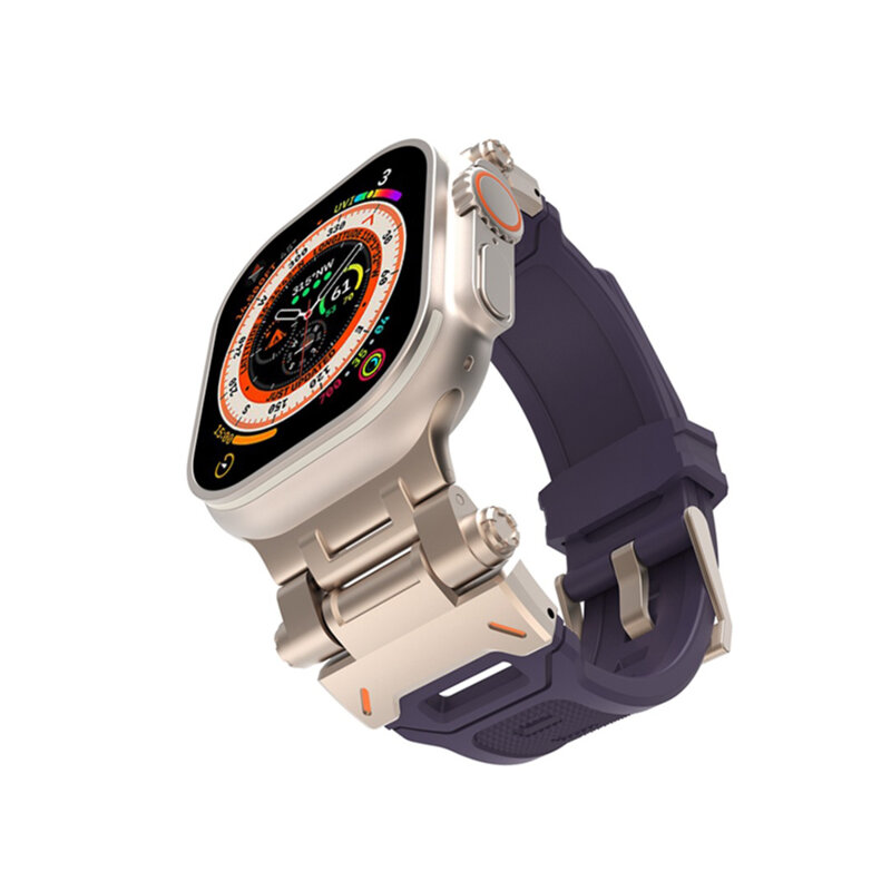 Curea Apple Watch Ultra 4 Techsuit, mov deschis, W064