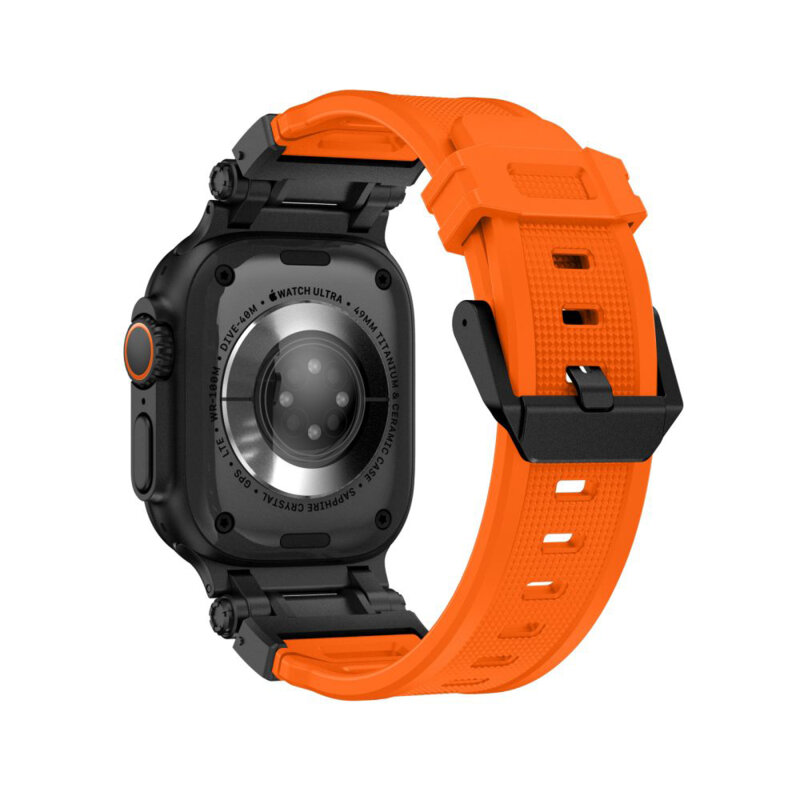 Curea Apple Watch Ultra 4 Techsuit, portocaliu, W064