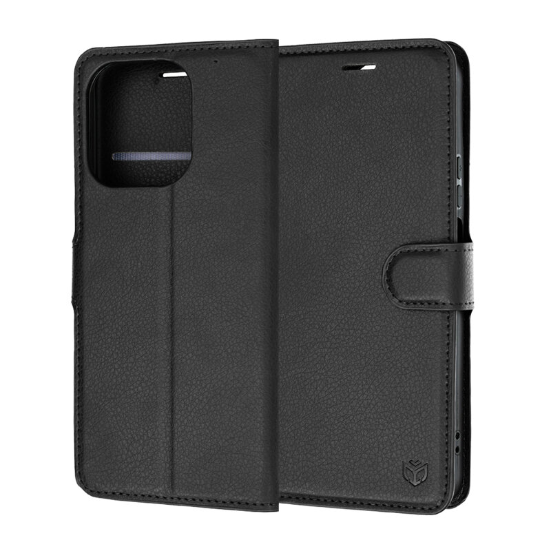 Husa Honor 600 Smart Techsuit Leather Folio, negru