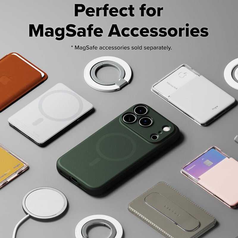 Husa iPhone 17 Pro Ringke Onyx MagSafe, verde