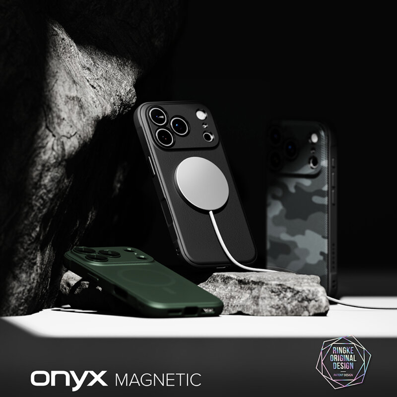 Husa iPhone 17 Pro Max Ringke Onyx MagSafe, verde