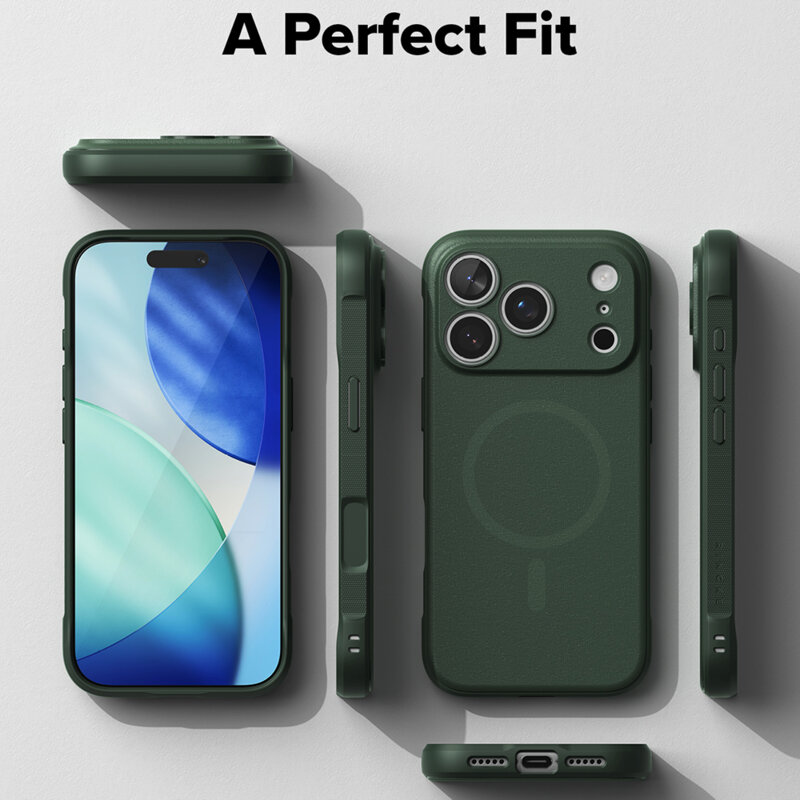 Husa iPhone 17 Pro Max Ringke Onyx MagSafe, verde