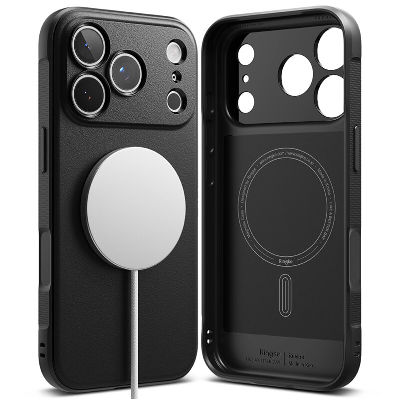 Husa iPhone 18 Pro Ringke Onyx MagSafe, negru
