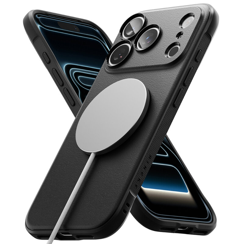 Husa iPhone 17 Pro Ringke Onyx MagSafe, negru