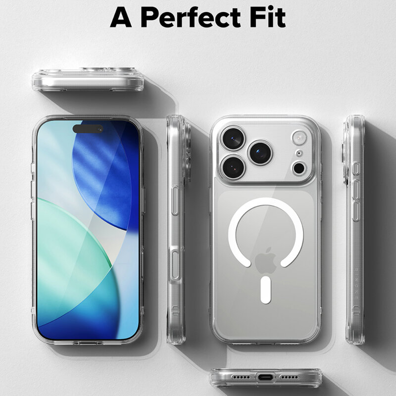 Husa iPhone 18 Pro Ringke Fusion MagSafe, transparenta