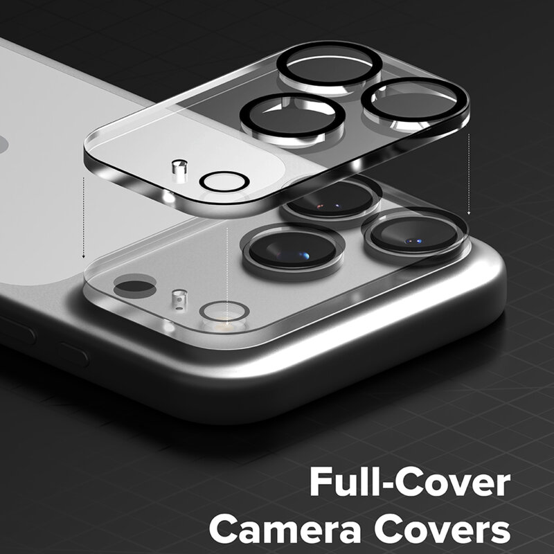 [Pachet 2x] Folie sticla camera iPhone 18 Pro Ringke Camera Full Cover, transparenta