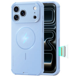 Husa iPhone 18 Pro Max ESR Cyber Halolock, bleu