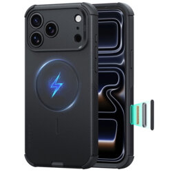 Husa iPhone 18 Pro Max ESR Cyber Halolock, negru