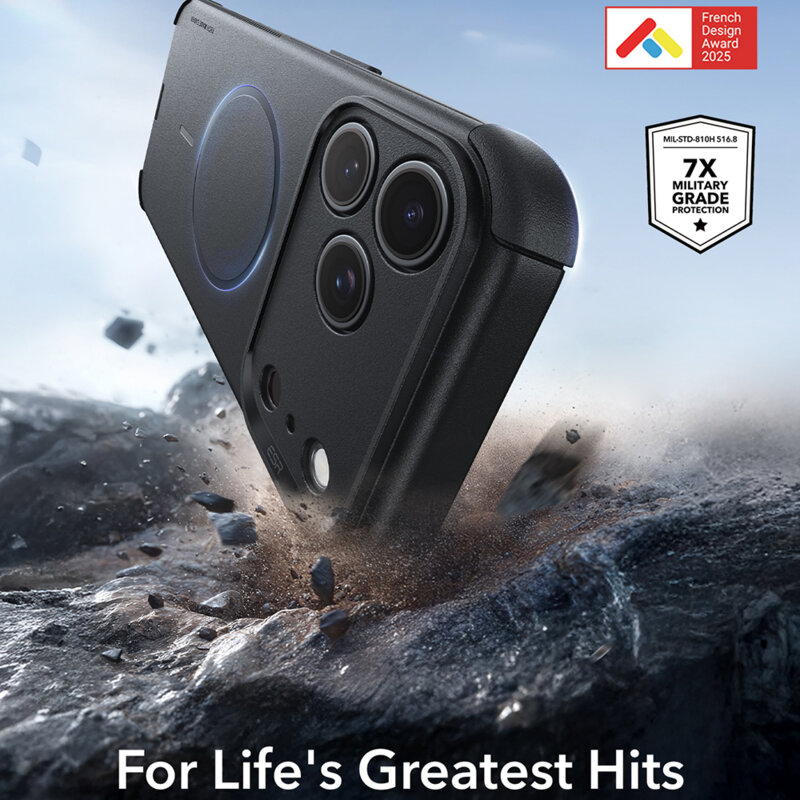 Husa iPhone 17 Pro Max ESR Cyber Halolock, negru