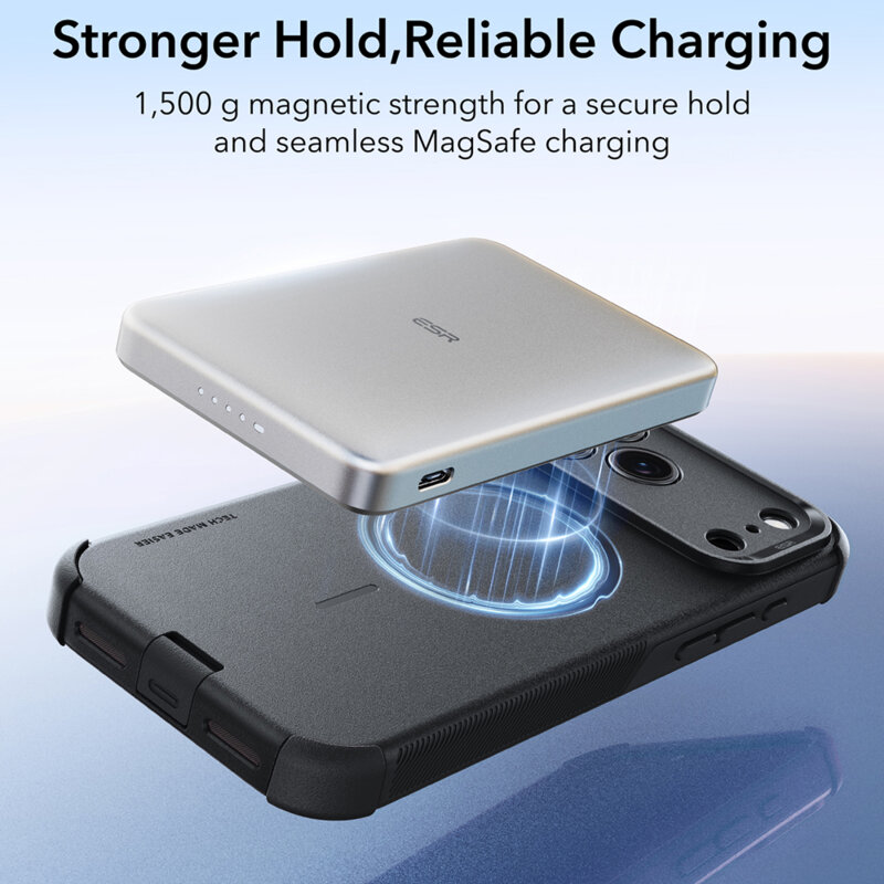 Husa iPhone 17 Pro ESR Cyber Halolock, negru