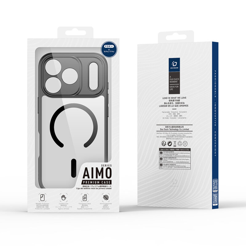 Husa iPhone 18 Pro Max Dux Ducis Aimo MagSafe, negru