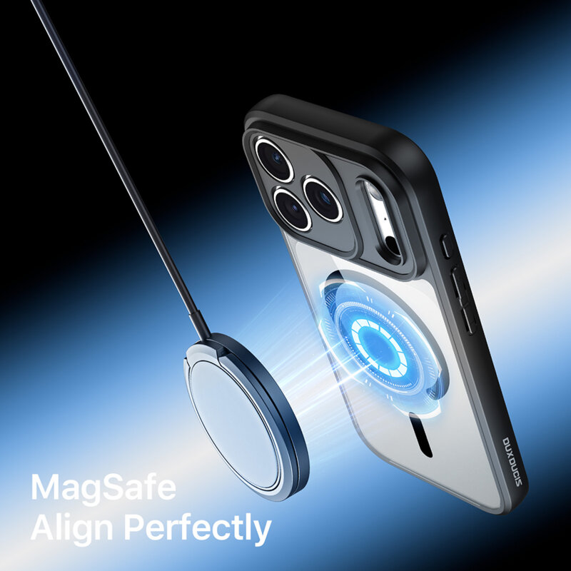 Husa iPhone 17 Pro Max Dux Ducis Aimo MagSafe, negru
