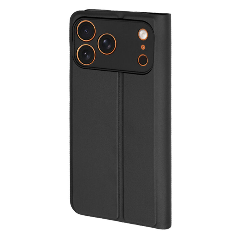 Husa iPhone 17 Pro Max Techsuit Magskin Book, negru