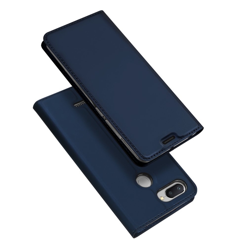 Husa Xiaomi Redmi 6 Dux Ducis Flip Stand Book - Albastru