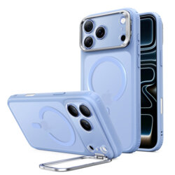 Husa iPhone 17 Pro ESR Classic Hybrid HaloLock Kickstand, bleu