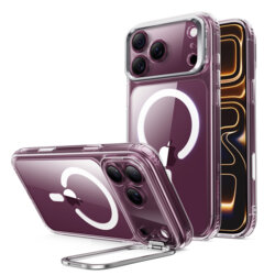 Husa iPhone 18 Pro Max ESR Classic Hybrid HaloLock Kickstand, transparenta