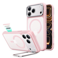 Husa iPhone 18 Pro Max ESR Classic Hybrid HaloLock Kickstand, roz