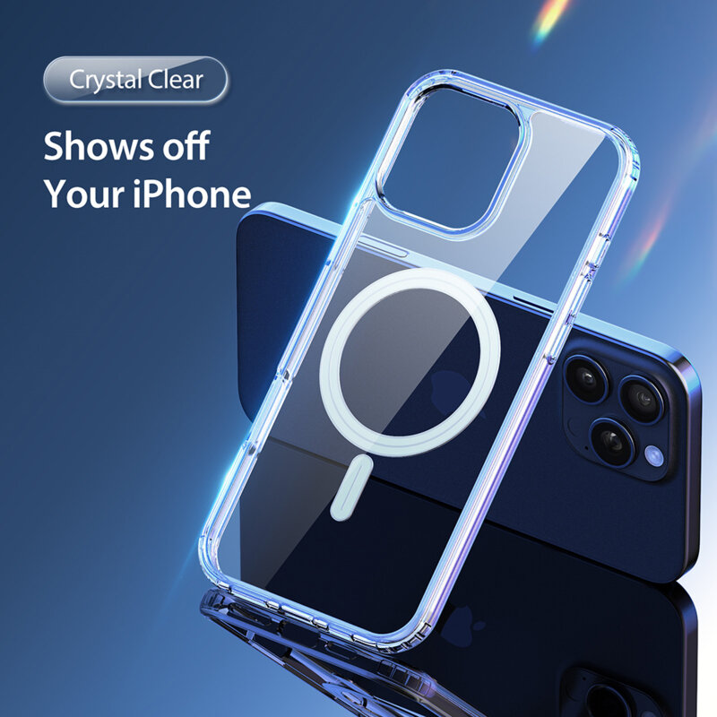 Husa iPhone 16 Pro Dux Ducis Clin MagSafe Series, transparenta