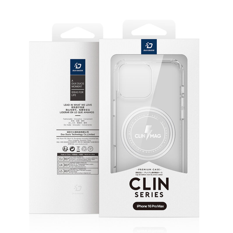 Husa iPhone 16 Pro Max Dux Ducis Clin MagSafe Series, transparenta