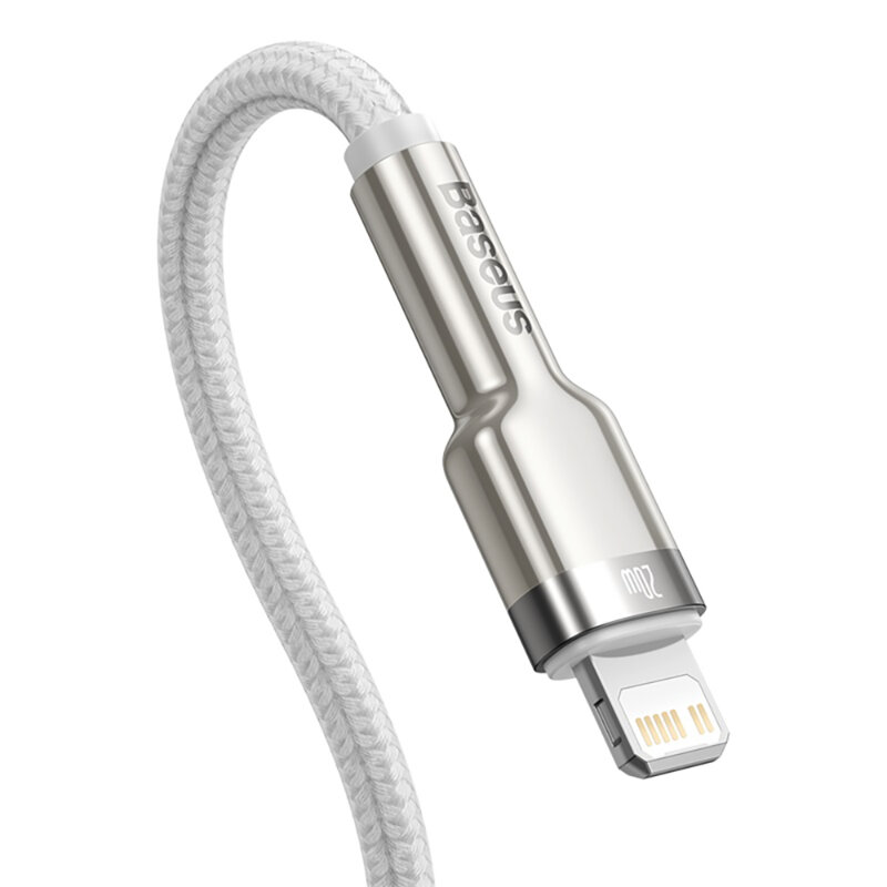 Cablu date Type-C la Lightning Baseus, 20W, 1m, CATLJK-A02, alb