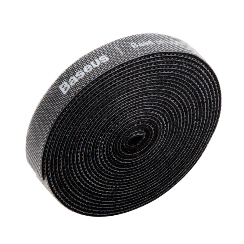 Organizator cabluri cu velcro Baseus 3m, negru, ACMGT-F01