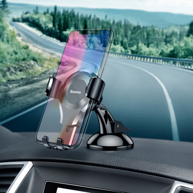 Suport auto telefon pentru bord Baseus, SUYL-XP01, negru