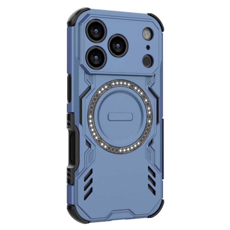 Husa iPhone 17 Pro Techsuit ArmorMag Case, albastru