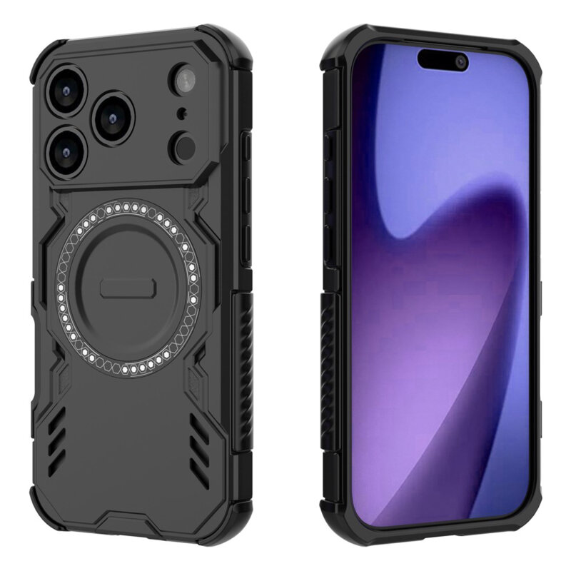 Husa iPhone 17 Pro Techsuit ArmorMag Case, negru