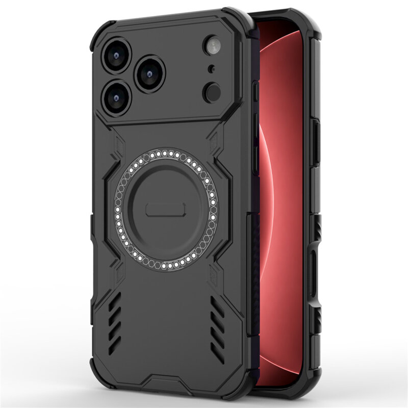 Husa iPhone 18 Pro Max Techsuit ArmorMag Case, negru